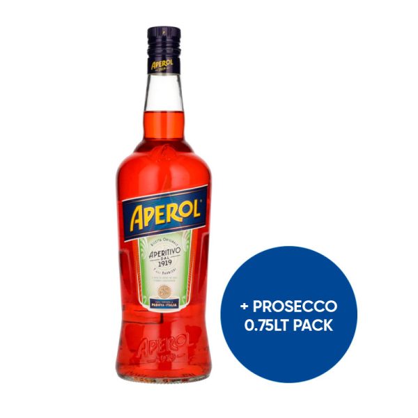 APEROL 1LT + PROSECCO 0.75LT PACK