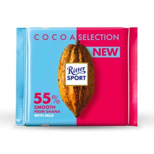 RITTER TABLETA MILK CHOC SMOOHT FROM GHANA 100 GRS