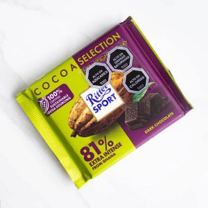 RITTER TABLETA DARK CHOC COCOA 81% 100 GRS