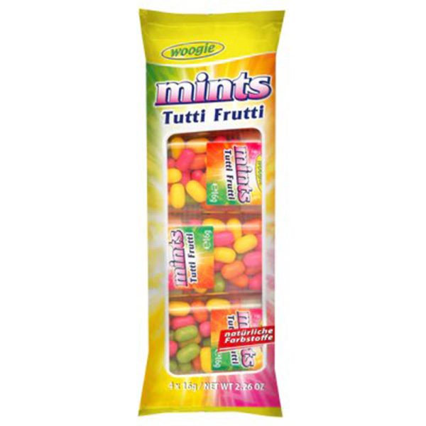 WOOGIE MINTS TUTTI FRUTTI 4X16GRS