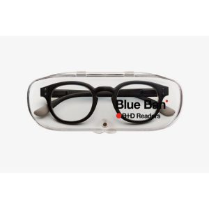B+D ANTEOJOS BLUE BAN READER MATT BLACK +1.00
