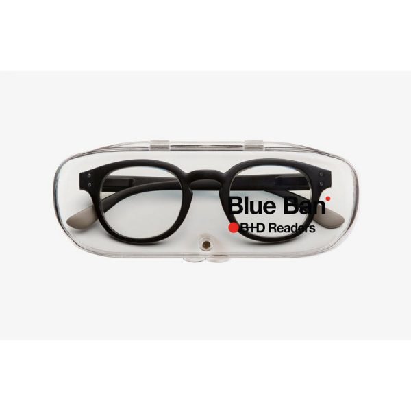 B+D ANTEOJOS BLUE BAN READER MATT BLACK +1.00