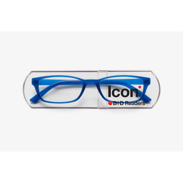 B+D ANTEOJOS ICON READER MATT BLUE +3.00
