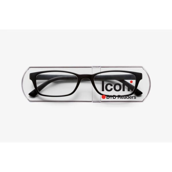 B+D ANTEOJOS ICON READER MATT BLACK +1.50
