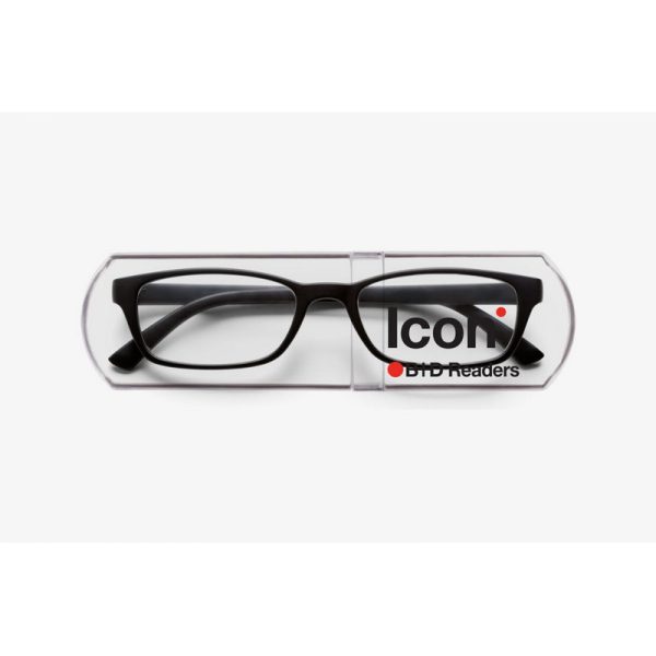 B+D ANTEOJOS ICON READER MATT BLACK +3.00
