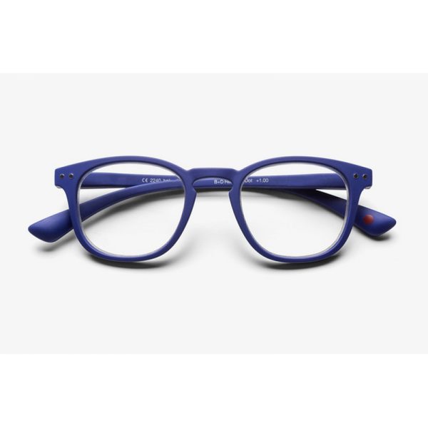 B+D ANTEOJOS DOT READER MATT BLUE 1.00