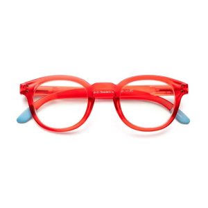 B+D ANTEOJOS BLUE BAN READER MATT RED +2.00