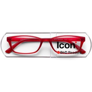 B+D ANTEOJOS ICON READER 2400-14 MATT RED +1.00