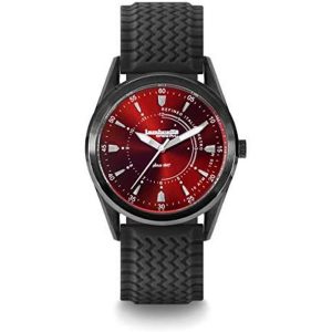LAMBRETTA RELOJ MARCO 40 RUBBER BLACK/RED 2302RED