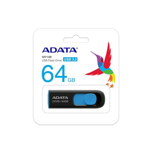 ADATA MEMORIA USB UV128 64GB AUV128-64G-RBE