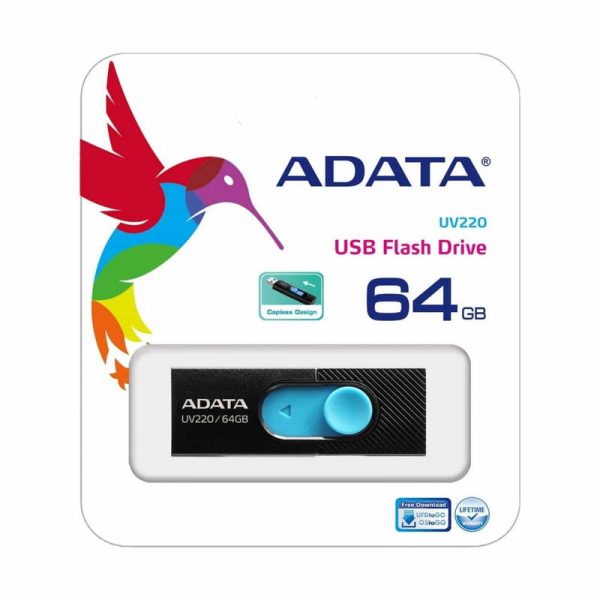 ADATA MEMORIA USB UFD UV220 64GB AUV220-64G-RBKBL