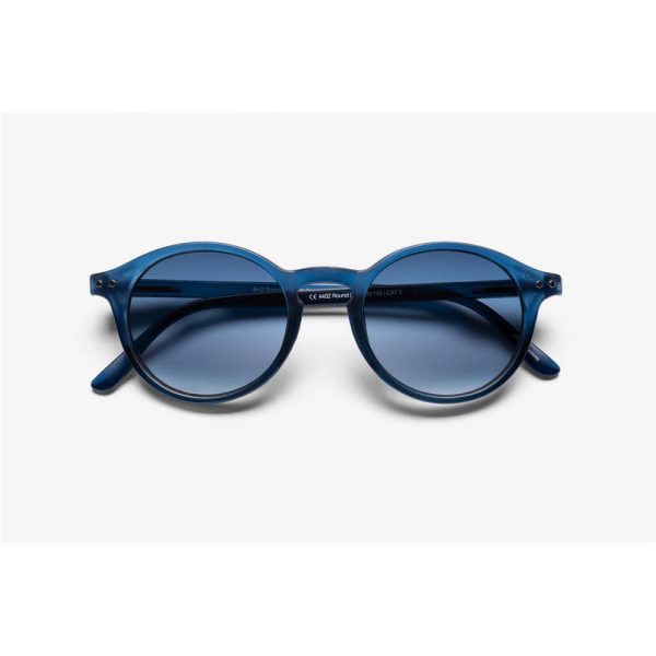 B+D ANTEOJOS SUN ROUND MATT BLUE 4402-57