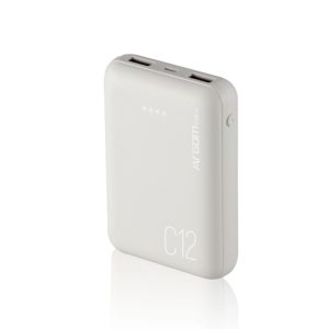 ARGOM POWERBANK C12 12000 MAH WHT ARG-PB-1138WT