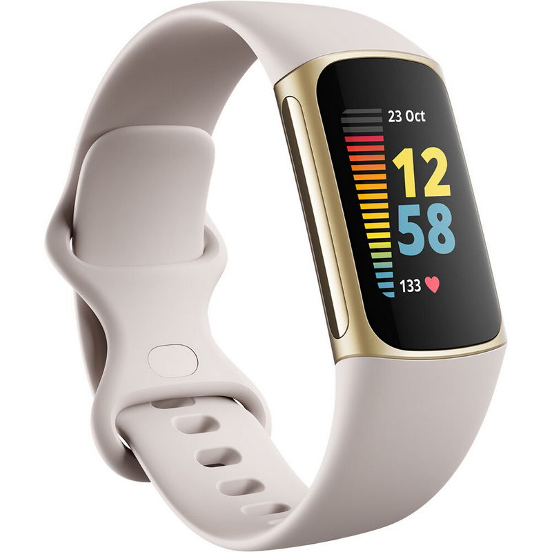 FITBIT RELOJ CHARGE 5 LUNAR WHITE FB421GLWT