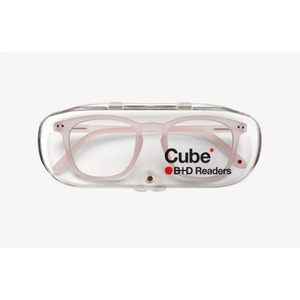 B+D ANTEOJOS CUBE READER MATT PINK +2.50