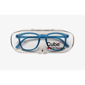 B+D ANTEOJOS CUBE READER MATT BLUE +1.50