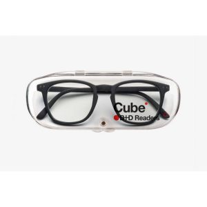 B+D ANTEOJOS CUBE READER MATT BLACK +2.00