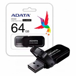 ADATA PENDRIVE 2.0 UV240 64GB BLK AUV240-64G-RBK