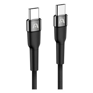 ARGOM CABLE CARGA RAPIDA 65W USBC ARG-CB-0048BK