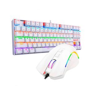 REDRAGON COMBO: TECLADO + MOUSE GAMER K552RGB-BA-W
