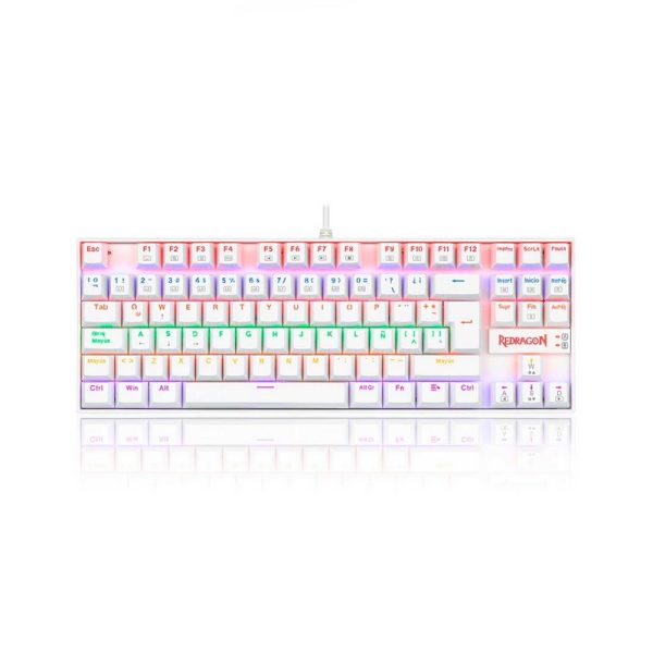 REDRAGON TECLADO GAMER KUMARA WHT K552W-KR-SP