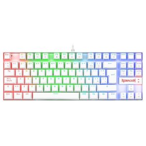 REDRAGON TECLADO GAMER KUMARA WHT/BL K552W-RGB-SP