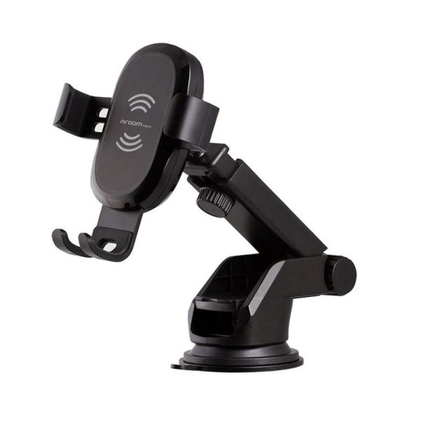 ARGOM SOPORTE P/AUTO+CARGADOR CEL ARG-AC-0160BK