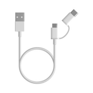 XIAOMI CABLE USB 2EN1 MICRO USB/TYPE-C 30CM