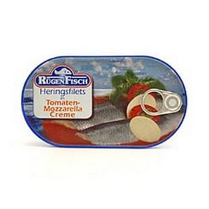 RUGEN FISC ARENQUES E/SALSA TOMATE-MUZZA. 200 GRS.