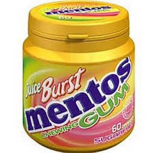 MENTOS GUM JUICE BURST YELLOW 120 GR