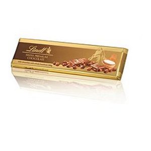 LINDT TABLET GOLD MILK HAZELNUT 300 GRS.