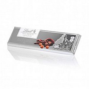 LINDT TABLET DARK HAZELNUT 300 GRS.