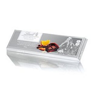 LINDT TABLET DARK ORANGE ALMOND 300 GRS.