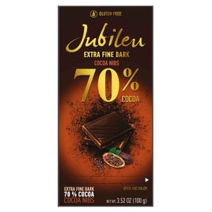 JUBILEU PLUS NOIR C/GRANULOS CACAU 100G.