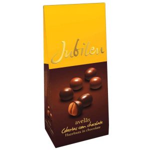JUBILEU CAJA AVELLANAS CUB. C/CHOC. LEITE 180G.