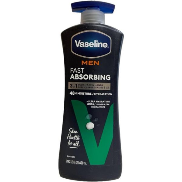VASELINE LOTION FAST ABSORBING ROSTRO 20.3 OZ