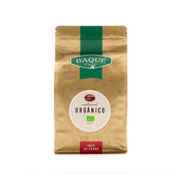 BAQUE CAFÉ ORGANICO EN GRANO 500 GRS