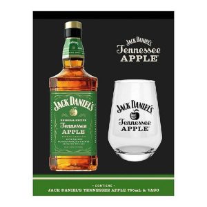 JACK DANIELS APPLE  0.75 LT. + VASO