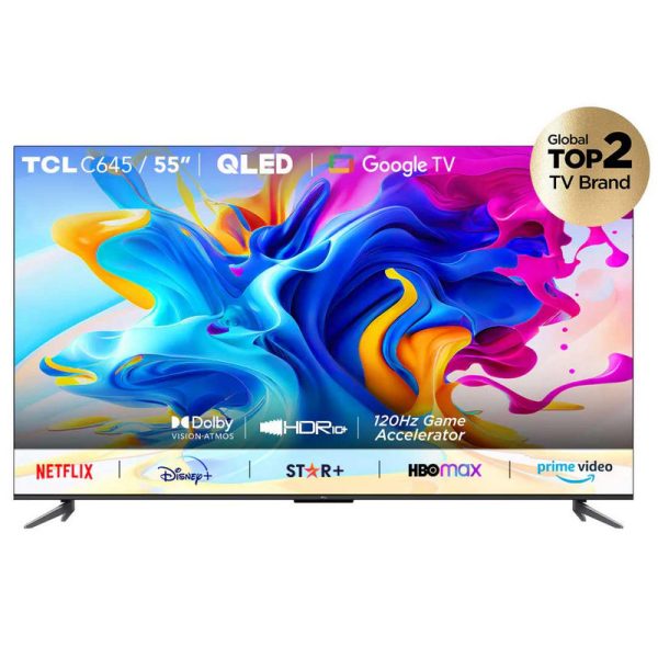 TCL TELEVISOR LED 55" SMART TV 4K QLED 55C645
