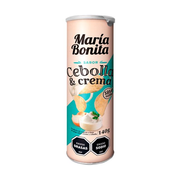PUNTA BALLENA PAPAS MARIA BONITA CEBOLLA TUB 140G