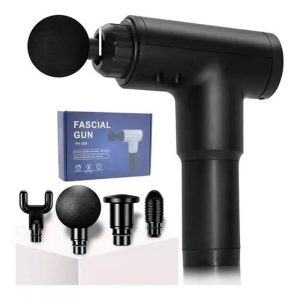 MASAJEADOR GUN C/ACCESORIOS BLK KS-MG01