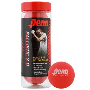 PENN TUBO PELOTAS DE FRONTON ROJO