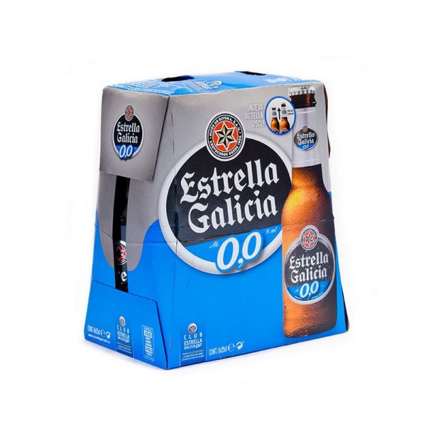 ESTRELLA DE GALICIA S/ALCOHOL X24 0.25 LT