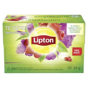 LIPTON TE VERDE FRUTOS ROJOS 20S