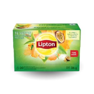 LIPTON TE VERDE NARANJA Y MARACUYA 20S