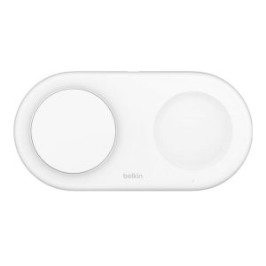 BELKIN CARGADOR INALM QI2 15W 2IN1 PAD + USB-C WHT
