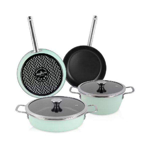 MAGEFESA FIT-G BATERIA DE COCINA VERDE 6 PIEZAS