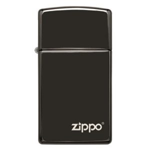 ZIPPO ENCENDEDOR SLIM HIGH POLISH BLACK 28123