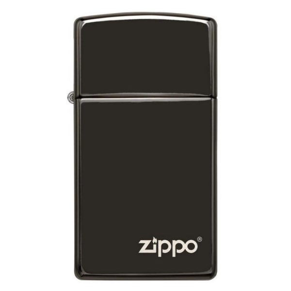 ZIPPO ENCENDEDOR SLIM HIGH POLISH BLACK 28123