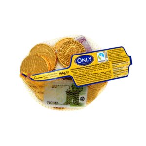ONLY MONEDAS BILLETES BIG DE CHOCOLATE 100GR